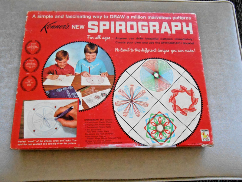 Vintage 1967 Spirograph Set 401 Complete Except for No Pens