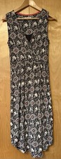 White Stuff Women’s Grey Mixed Dove Pattern Dress Size 12