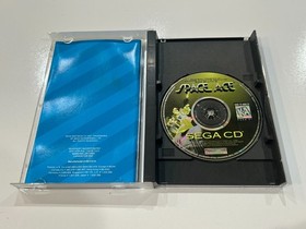 Space Ace (Sega CD, 1994) Complete CIB in Box w Manual + Reg Card + Foam N MINT
