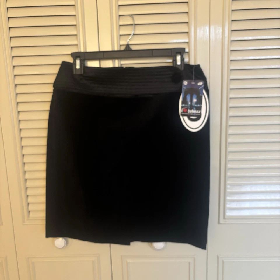 Falda lápiz Behnaz Sarafpour negra metálica para Target talla 9 nueva con etiquetas Foto 2 de 4