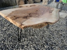 baumscheibe tischplatte couchtish esche 69x65x4,5 bretter holzbohlen