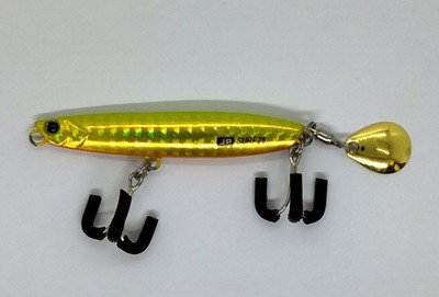 Major Craft Jigpara Surf 28 #50 Hirame Gold 65mm 28g Surf jigging Metal jig Used