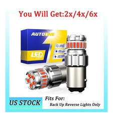 Autoone Red 1157 Canbus Error Free Led Turn Signal Tail Stop Light Bulb 2-6x
