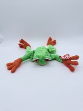 Ty Beanie Baby Panama the Tree Frog Stuffed Animal Toy 2001