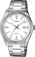 Casio Collection Unisex-Armbanduhr MTP-1302PD-7A1VEF, 44,2 Mm Edelstahl