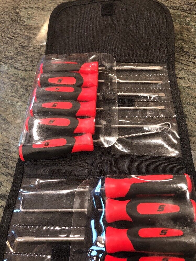 Snap On sgmini12ar 12 pc mini pic, screwdriver & torx set Snap On sgmini12ar 12 pc mini pic, screwdriver & torx set
