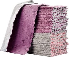 Reusable Cleaning Cloths, 6 X 10 Inch, Absorbent Multipurpose Dish Cloths 11PCS