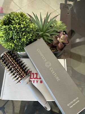 Complex Culture ROUND HAIR BRUSH Vegan Boar Bristle Pro Blowout Styler FULL SIZE