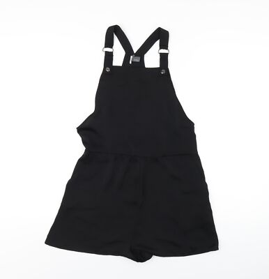 Sparkle & Fade Damen Schwarz Polyester Playsuit Einteiler Größe S Reißverschluss