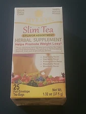 Hyleys Slim Tea 5 Flavor Assortment 25 Tea Bags