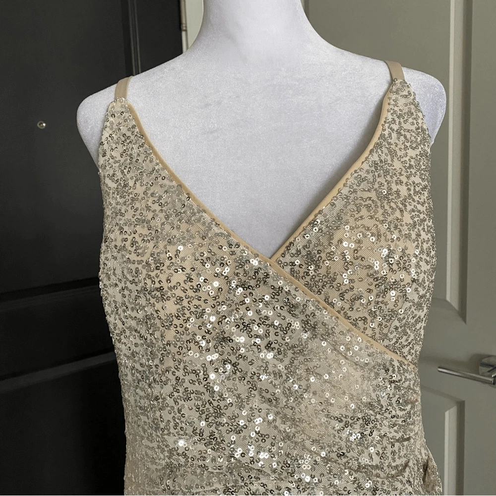 Eliza j top ombre sequin gown