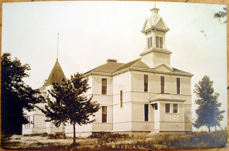 1909 Manilla, IA Realphoto Postcard Public School Building Iowa eBay