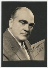 SCARCE!  1932 Ed Barrow Signed Photo, Measures 4.5