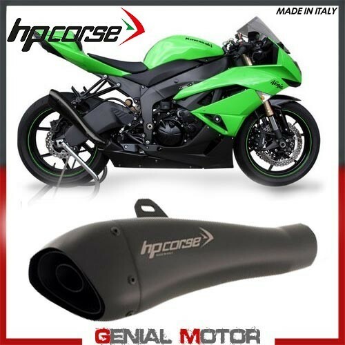 Terminale Di Scarico Hp Corse Hydroform Black Kawasaki Zx 6 R 2012