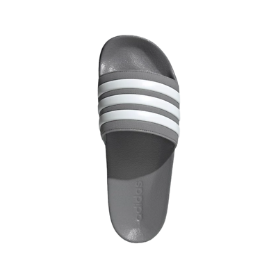 Adidas Adilette Shower Water Sandal Slide Shoe Gray/White 