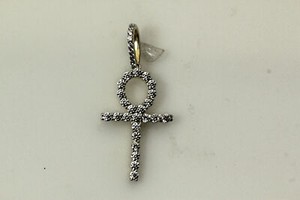 Authentic 925 Sterling Silver Gold Plated Brumar Ankh Pendant 2 Grams (PEN8457)