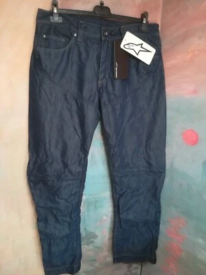 Pantalon à Partir De Moto en Tissu Jeans Et kevlar Alpinestars Helix Taille 52 - Photo 1/4