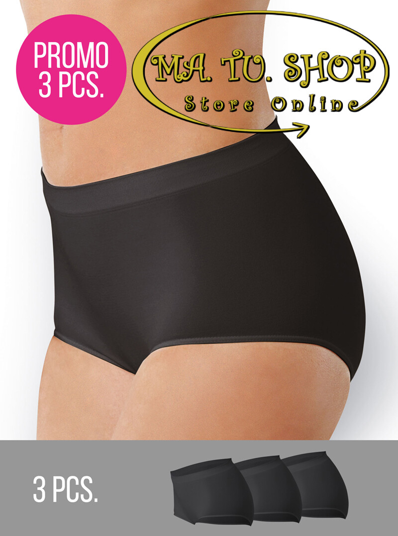 Pezzi Culotte INTIMIDEA in Microfibra Bianco Nero Skin S M L XL