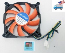 New HIGH POWER  80mm x 15mm Replacement 12V 4-pin PWM CPU Cooler Fan, 3pin-Ready