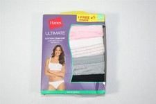 009X06 Hanes 42K5F1 Ultimate Cotton Comfort Bikini 5 Pack 8/XL Assorted NWD 
