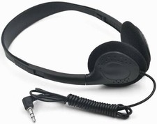 5 Bulk Over The Head Inexpensive Disposable Headphones Wholesale Lot for School