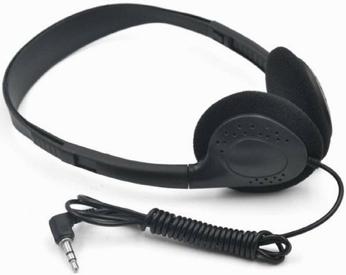 5 Bulk Over The Head Inexpensive Disposable Headphones Wholesale Lot for School - Picture 1 of 6