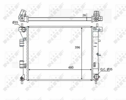 NRF 58522 KüHler, Motor KüHlung FüR Hyundai, KIA-image