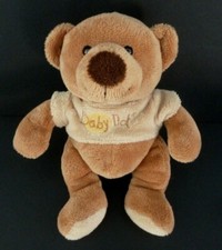 *. DOUDOU PELUCHE BABY NAT OURS MARRON PULL TSHIRT JAUNE BEIGE BILLES TTBE