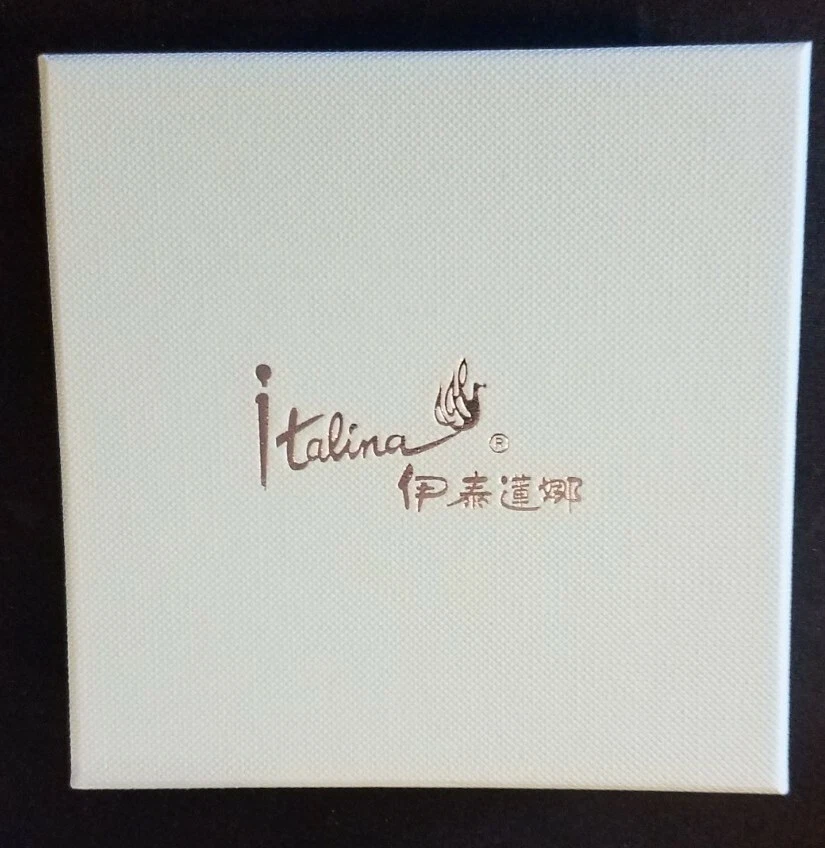 NUEVO Pendientes Italina para mujer enchapados en rodio corazón plata pasador moda Foto 3 de 3