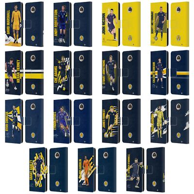 SCOTLAND NATIONAL FOOTBALL TEAM PLAYERS LEATHER BOOK CASE FOR MOTOROLA PHONES