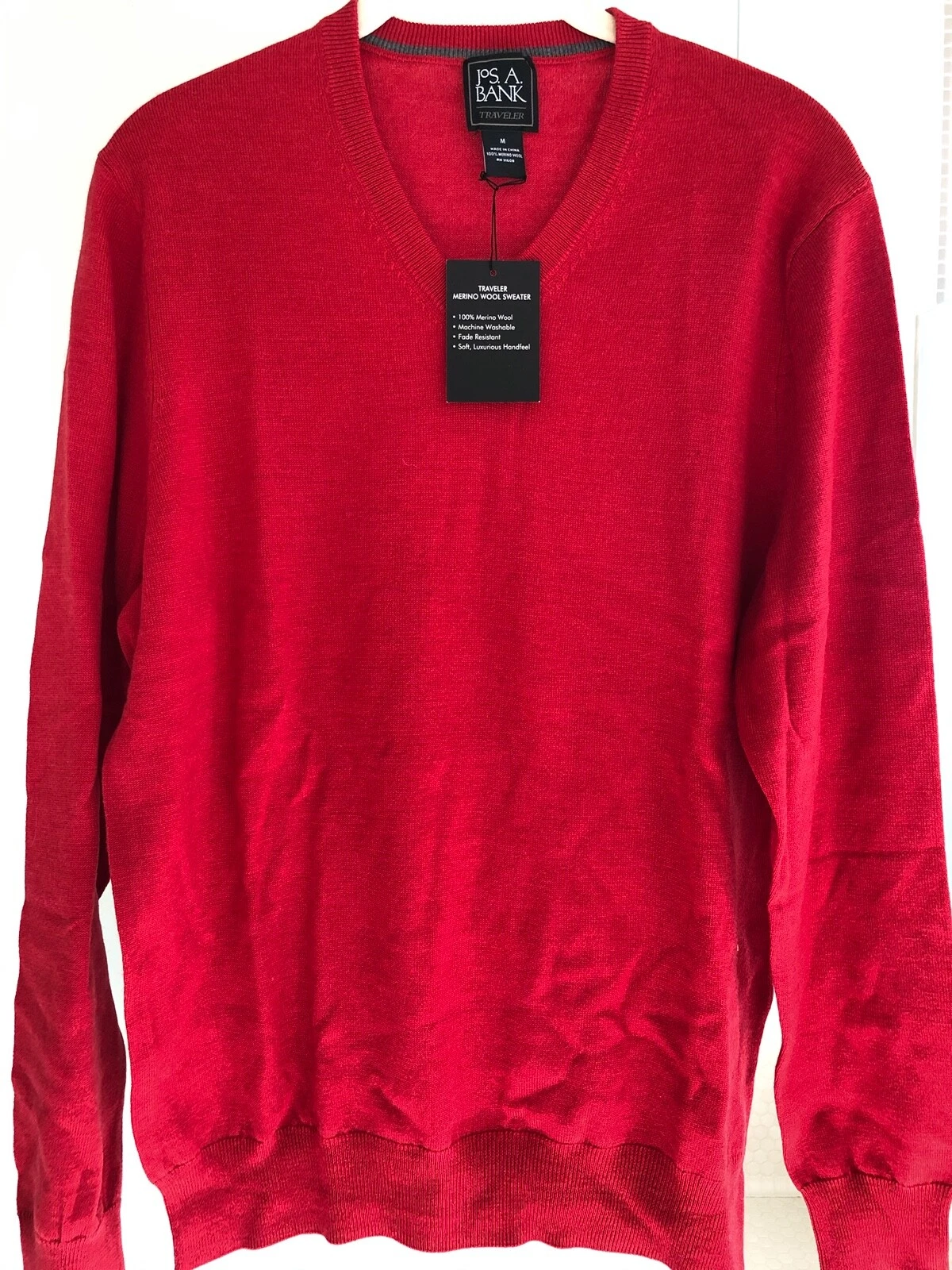 Jos. A. Bank Men's Merino Wool Sweater: Size M