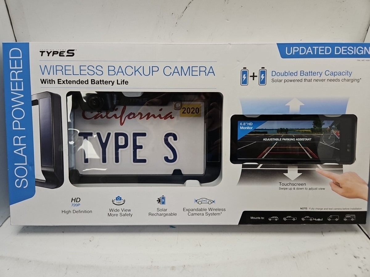 Shop type s solar powered wireless backup camera Cheap Sale