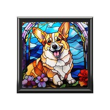 Pembroke Corgi Pet Keepsake Box, Dog Mom Jewelry Box, Dog Mom Birthday Gift