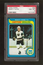 1979-80 Topps #46 Marty Howe PSA 8 NM MINT Hartford Whalers