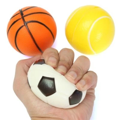CIGIOKI 2PZ PALLINA ANTI STRESS Per Fisioterapia Baseball Basket Calcio MORBIDA RELAX