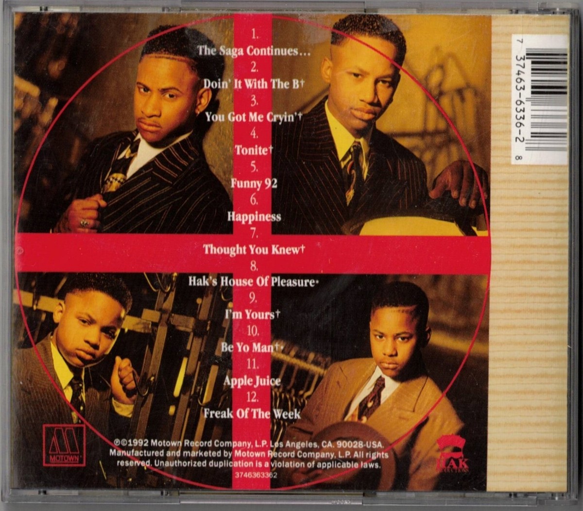 THE BOYS The Saga Continues [1992] CD (Khiry, Bilal, Hakeem