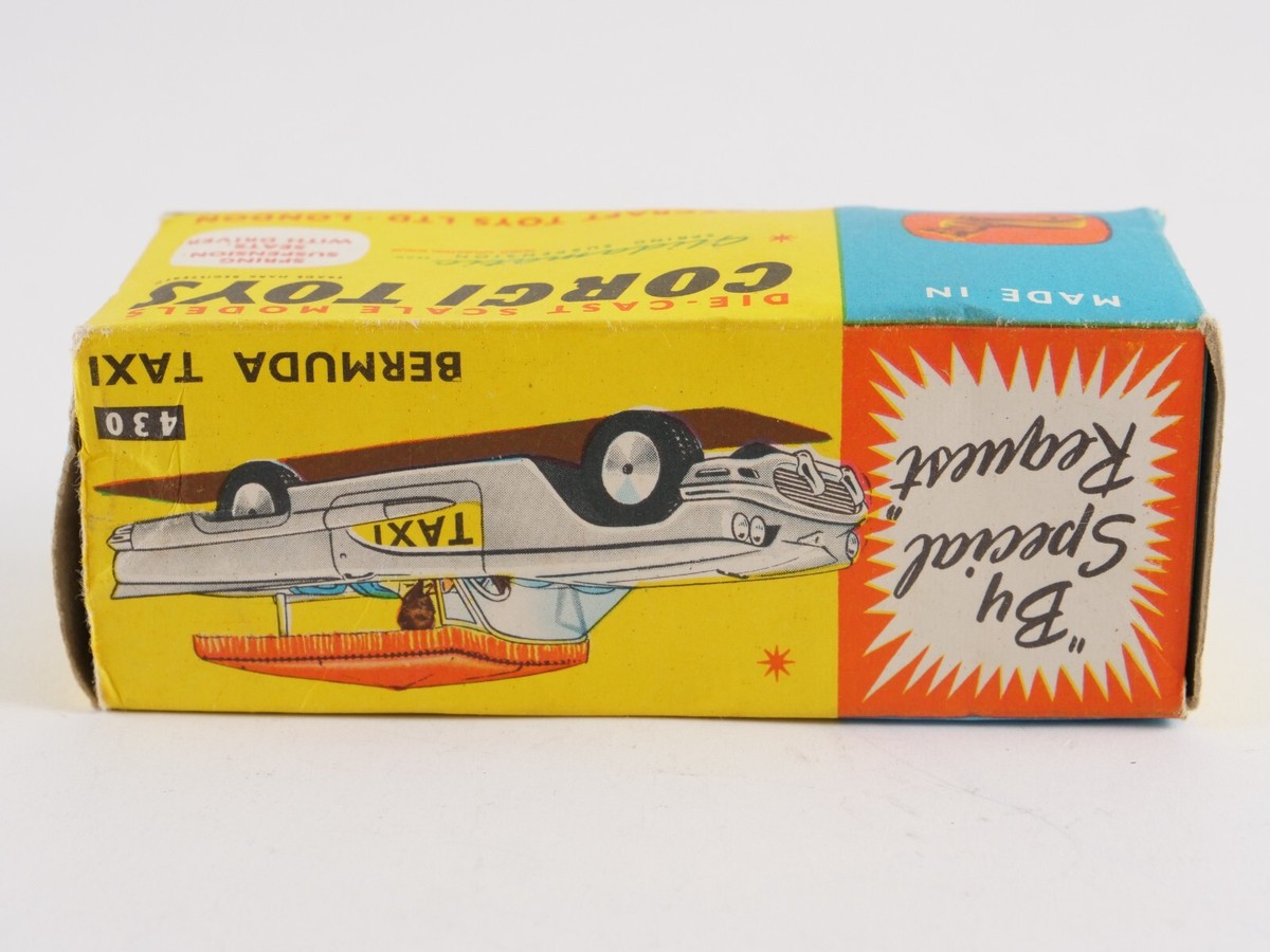 Corgi N°430 Ford Thunderbird Bermuda Taxi - Miniature 1/43, Blanche, En Boîte