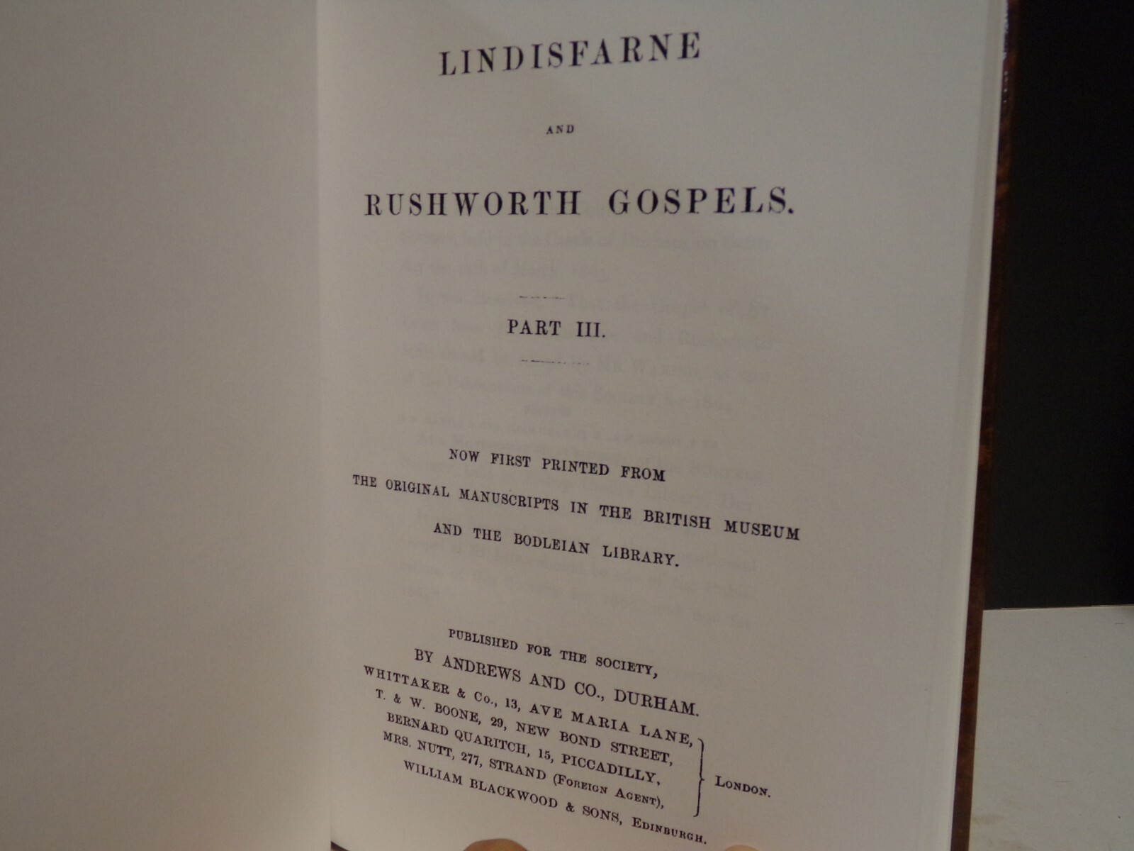 Complete set of The Lindisfarne and Rushworth Gospels 4 Volumes Reprint