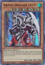 Yugioh - Armed Dragon LV10 - 1st Edition - Ultra Rare - Free Holographic Card