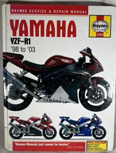 Haynes Manual 3754 Yamaha YZF-R1 98-03 Used Good Ex Library The Blade Blunter - Picture 1 of 16
