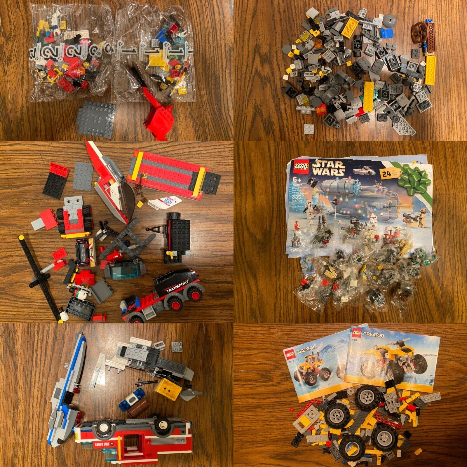 LEGO Lot - Air Lift Fire STAR WARS Quad ATV 75307 10685 31022 - Misc Sets