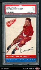 1954 Topps #27 Marcel Pronovost Red Wings HOF PSA 5 - EX