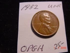1932 Lincoln Cent UNC Brown