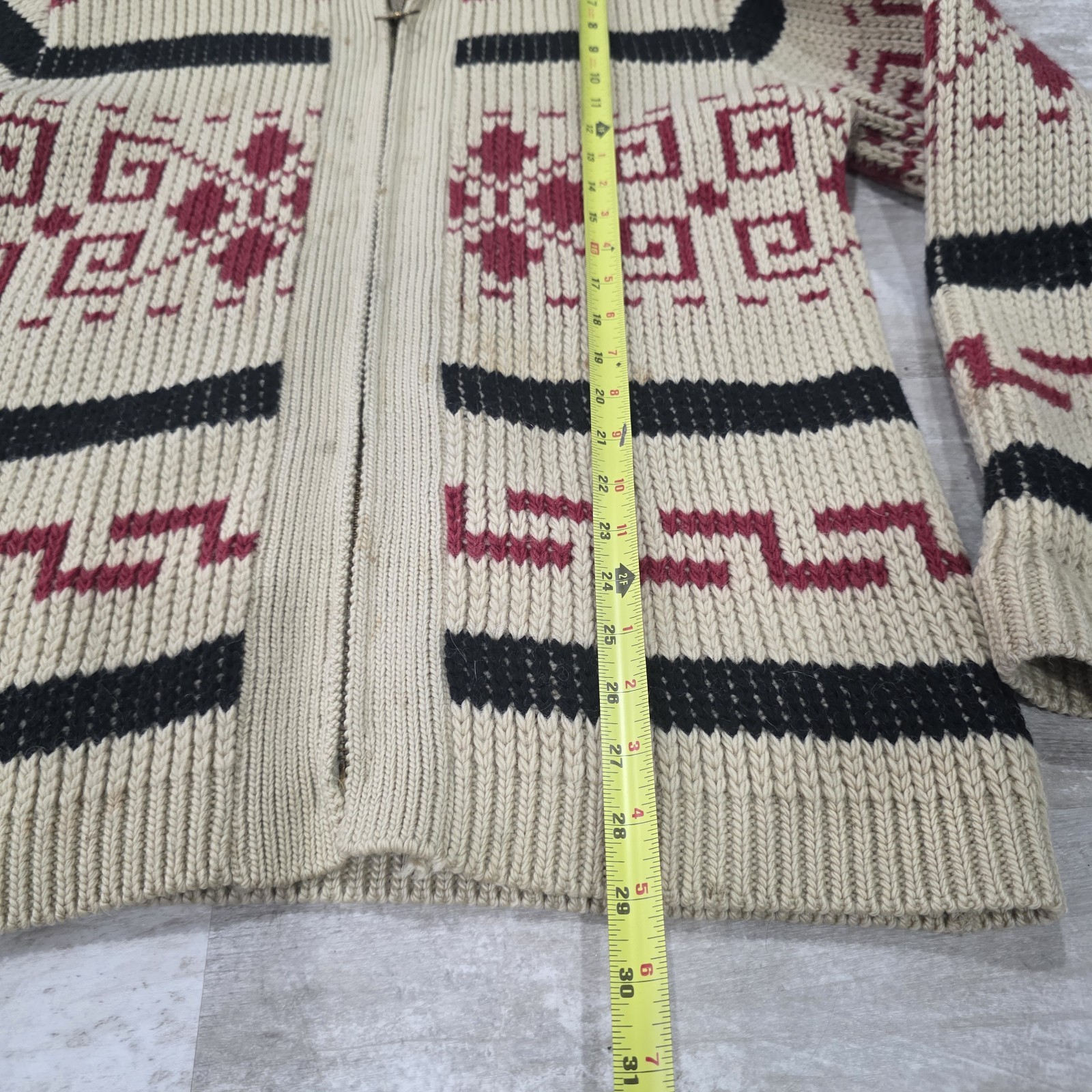 Vintage Pendleton Westerly Zip Front Cardigan Leb… - image 14