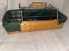 Longaberger Household Caddy Basket with Metal Handles Plastic Protector Liner — photo 1