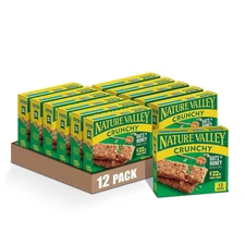 Crunchy Granola Bars, Oats 'N Honey, 12 Ct, 8.94 Oz (6 Pouches) (Pack of 12)