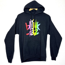 Blink 182 Hoodie Hooded Sweatshirt Unisex M Black Y2K Punk Band Tour Apparel