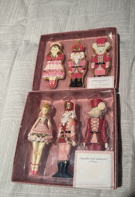 Cupcakes & Cashmere Nutcracker Ballet Clara Mouse King Christmas Ornaments