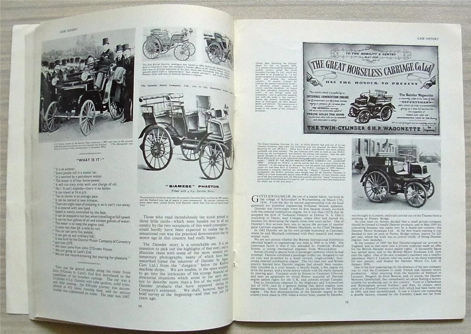 JAGUAR CASE HISTORY Publicity Brochure to 1964 Daimler Guy Lanchester - Image 3 of 4