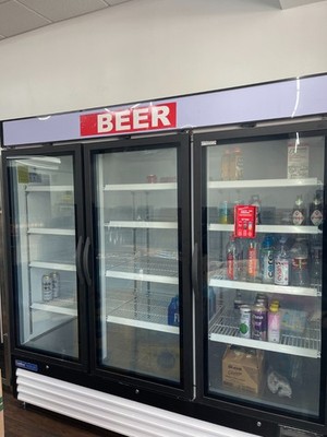 Commercial Refrigerator 3-Door Glass Merchandiser Display Cooler